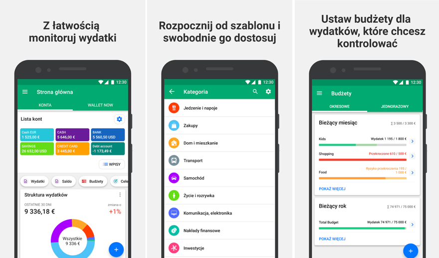 Wallet - przychody i wydatki